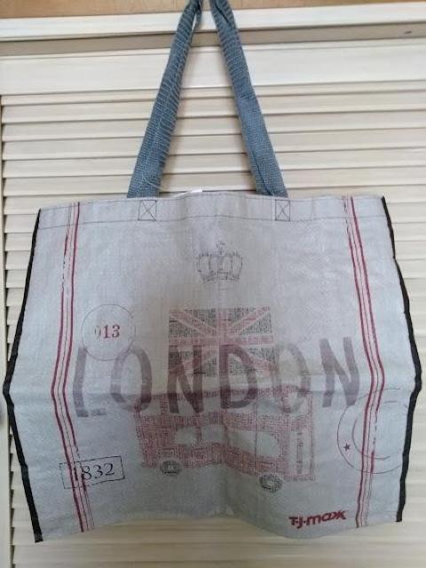 T.J.Maxx ロンドンバス ダブルデッカー London Bus 特大エコバッグ < 女性ファッション  T.J.Maxx ロンドンバス ダブルデッカー London Bus 特大エコバッグ < 女性ファッションの