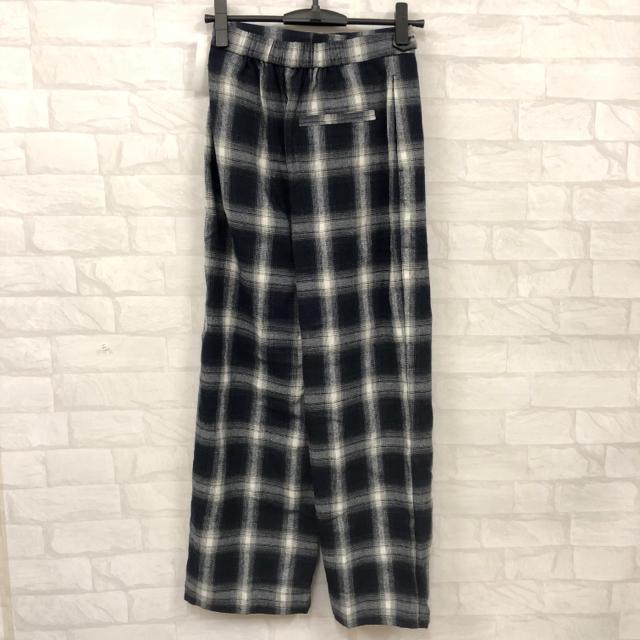 即決 新品 KBF オンブレチェックワイドパンツ < 女性ファッション  即決 新品 KBF オンブレチェックワイドパンツ < 女性ファッションの