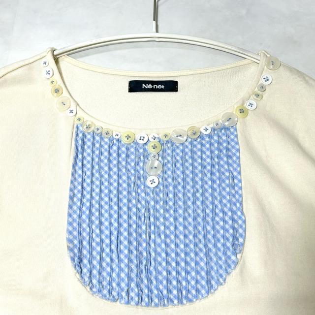 美品 Ne-net ネネット ボタン フリル ワンピース 2 < ブランド  美品 Ne-net ネネット ボタン フリル ワンピース 2 < ブランドの