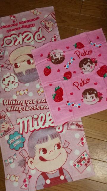 不二家ミルキー!ペコちゃん!フェイスタオルandハンドタオル!セット!新品! < インテリア/ライフ  不二家ミルキー!ペコちゃん!フェイスタオルandハンドタオル!セット!新品!  < インテリア/ライフの