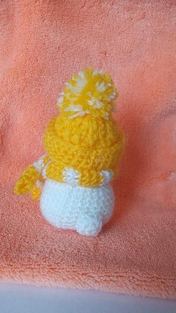 くま雪だるま*編みぐるみ(山吹色) < ペット/手芸/園芸 くま雪だるま*編みぐるみ(山吹色) < ペット/手芸/園芸の