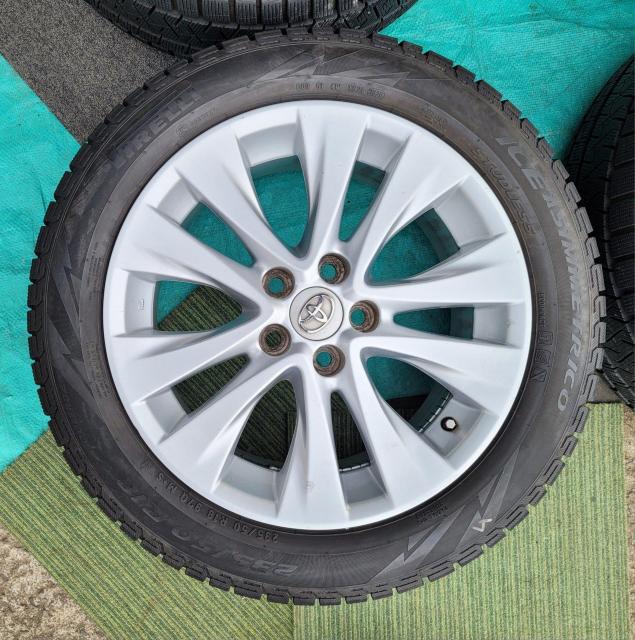 アルファード ヴェルファイア 20系 純正ホイール18インチ7.5 PCD114.3x5H+45スタッドレスタイヤ付き4本セット < 自動車/バイク アルファード ヴェルファイア 20系 純正ホイール18インチ7.5 PCD114.3x5H+45スタッドレスタイヤ付き4本セット < 自動車/バイク