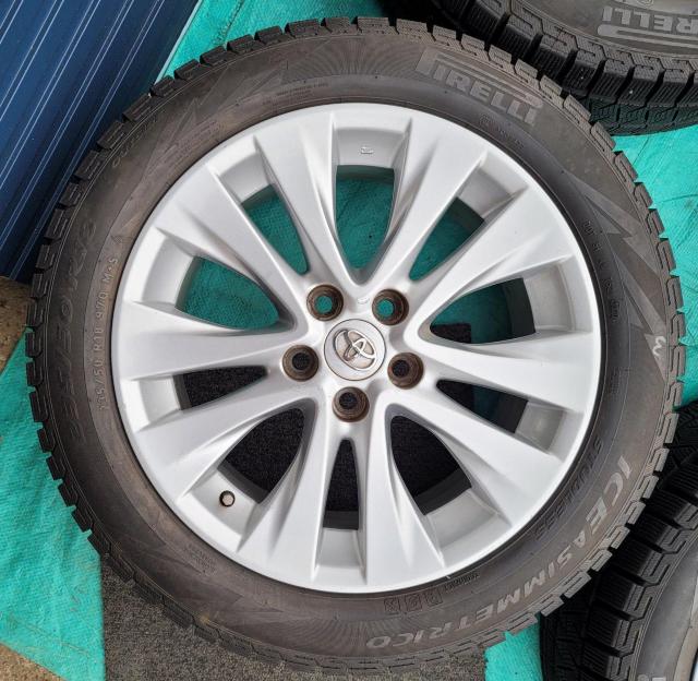 アルファード ヴェルファイア 20系 純正ホイール18インチ7.5 PCD114.3x5H+45スタッドレスタイヤ付き4本セット < 自動車/バイク アルファード ヴェルファイア 20系 純正ホイール18インチ7.5 PCD114.3x5H+45スタッドレスタイヤ付き4本セット < 自動車/バイク