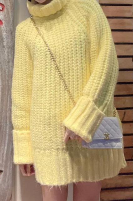 未使用 ZARA ザラ タートルオーバーニット 厚手 イエロー系 < ブランド 未使用 ZARA ザラ タートルオーバーニット 厚手 イエロー系 < ブランドの