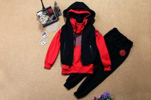 人気★ネックフードスエット上下★ベスト付き★RL < 女性ファッション  人気★ネックフードスエット上下★ベスト付き★RL  < 女性ファッションの