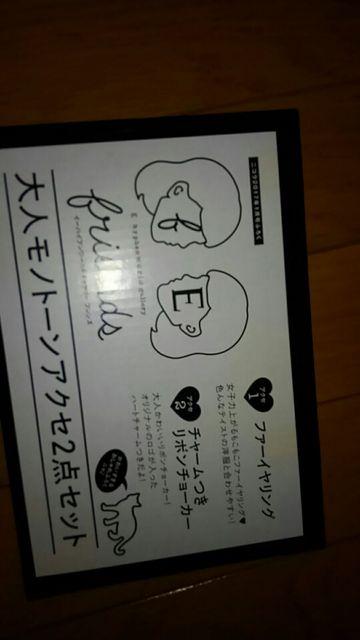 ニコラ付録 イーハイフンワールドギャラリー フレンズ 大人モノトーンアクセ2点セット < 女性アクセサリー/時計  ニコラ付録 イーハイフンワールドギャラリー フレンズ 大人モノトーンアクセ2点セット  < 女性アクセサリー/時計の