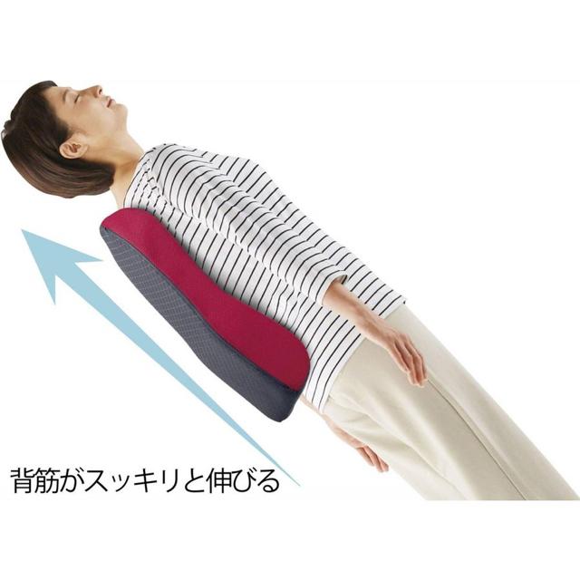 背筋スッキリ 姿勢棒 レッド 全長56cm 簡単ストレッチ < ヘルス/ビューティー  背筋スッキリ 姿勢棒 レッド 全長56cm 簡単ストレッチ < ヘルス/ビューティーの