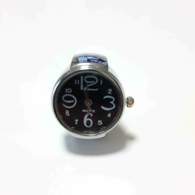 新品 未使用 指輪 時計 シンプル 黒 < 男性アクセサリー/時計  新品 未使用 指輪 時計 シンプル 黒 < 男性アクセサリー/時計の