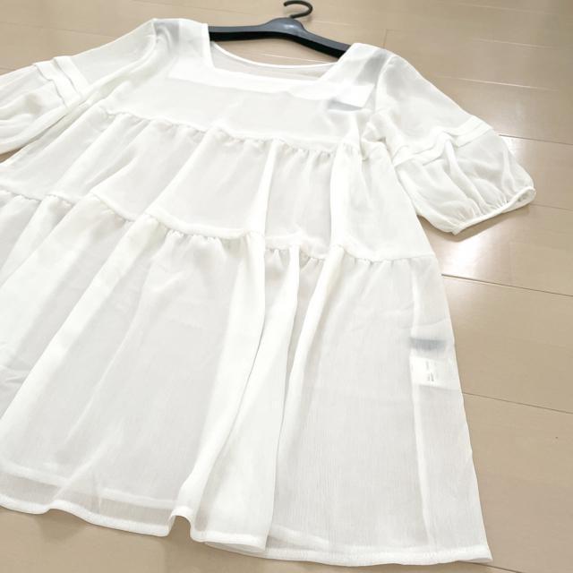 新品 前後2way ティアードワンピース ティアードブラウス チュニック < 女性ファッション  新品 前後2way ティアードワンピース ティアードブラウス チュニック < 女性ファッションの
