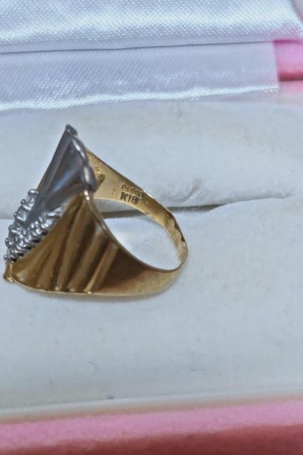 K18☆Pt900指輪 < 女性アクセサリー/時計  K18☆Pt900指輪 < 女性アクセサリー/時計の