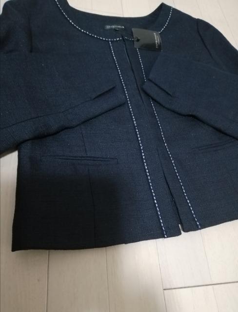 送料180円★特価★新品未使用タグ付きジャケットノーカラー小顔効果紺入学卒業入園式卒園式通勤オフィス会社フォーマルデート大活躍 < 女性ファッション  送料180円★特価★新品未使用タグ付きジャケットノーカラー小顔効果紺入学卒業入園式卒園式通勤オフィス会社フォーマルデート大活躍 < 女性ファッションの