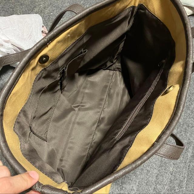 【ノーブランド扱い】 キャンバス × トートバッグ × バイカラー < 女性ファッション 【ノーブランド扱い】 キャンバス × トートバッグ × バイカラー < 女性ファッションの