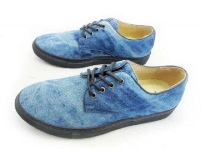 1円~C089新品Dedesカジュアルプレーントゥ/レースアップ25aデニム柄BLUE♂ < 男性ファッション 1円~C089新品Dedesカジュアルプレーントゥ/レースアップ25aデニム柄BLUE♂ < 男性ファッションの