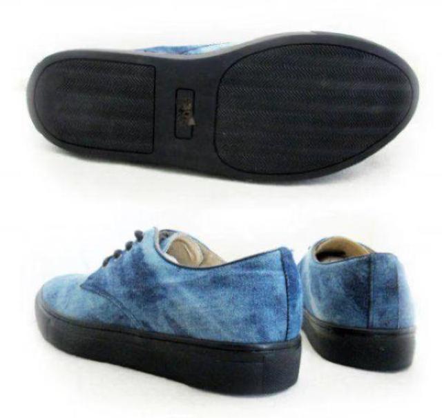 1円~C089新品Dedesカジュアルプレーントゥ/レースアップ25aデニム柄BLUE♂ < 男性ファッション 1円~C089新品Dedesカジュアルプレーントゥ/レースアップ25aデニム柄BLUE♂ < 男性ファッションの