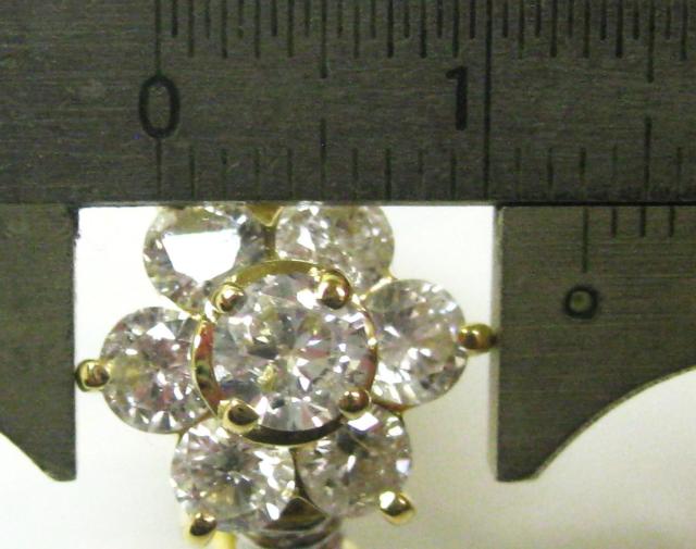 �ɔ��iK18 Pm�� 18���v���`�i�������O�嗱�̃_�C��7��1.71ct #18 �� �����A�N�Z�T���[/���v�� 