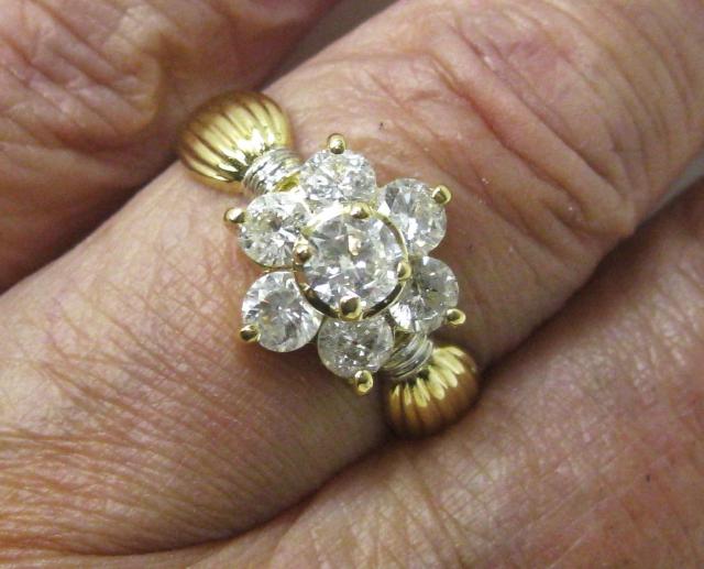 �ɔ��iK18 Pm�� 18���v���`�i�������O�嗱�̃_�C��7��1.71ct #18 �� �����A�N�Z�T���[/���v�� 