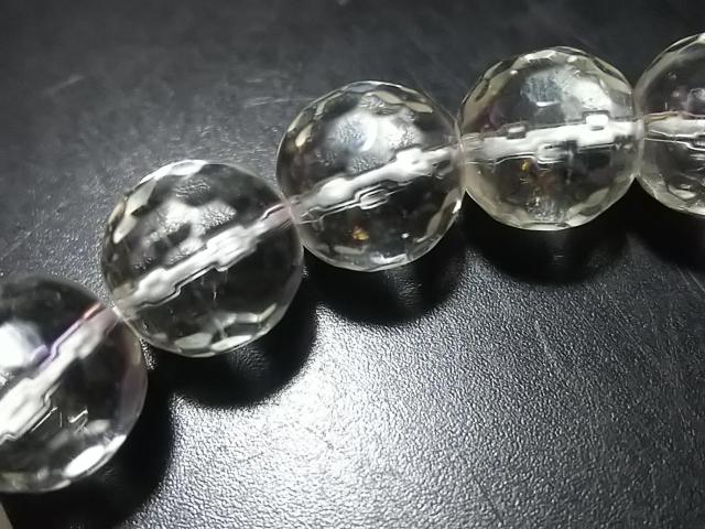 天然石★水晶 10mmミラーカット 半連 < 女性アクセサリー/時計 天然石★水晶 10mmミラーカット 半連 < 女性アクセサリー/時計の