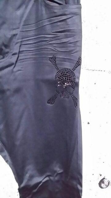 ROENロエン スワロフスキースカルコーティングストレッチサルエルパンツ 28 < ブランド  ROENロエン スワロフスキースカルコーティングストレッチサルエルパンツ 28 < ブランドの