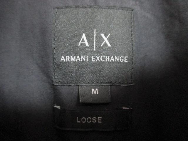 ☆アルマーニ エクスチェンジ ロゴ プリント ルーズ ジップシャツ シャツ 長袖/メンズ/M < ブランド  ☆アルマーニ エクスチェンジ ロゴ プリント ルーズ ジップシャツ シャツ 長袖/メンズ/M < ブランドの