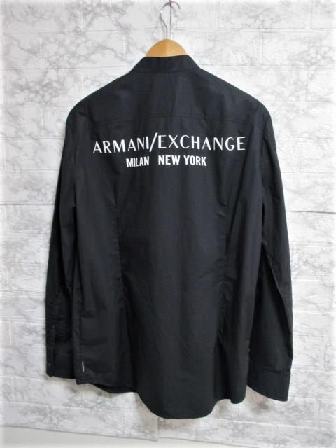 ☆アルマーニ エクスチェンジ ロゴ プリント ルーズ ジップシャツ シャツ 長袖/メンズ/M < ブランド  ☆アルマーニ エクスチェンジ ロゴ プリント ルーズ ジップシャツ シャツ 長袖/メンズ/M < ブランドの