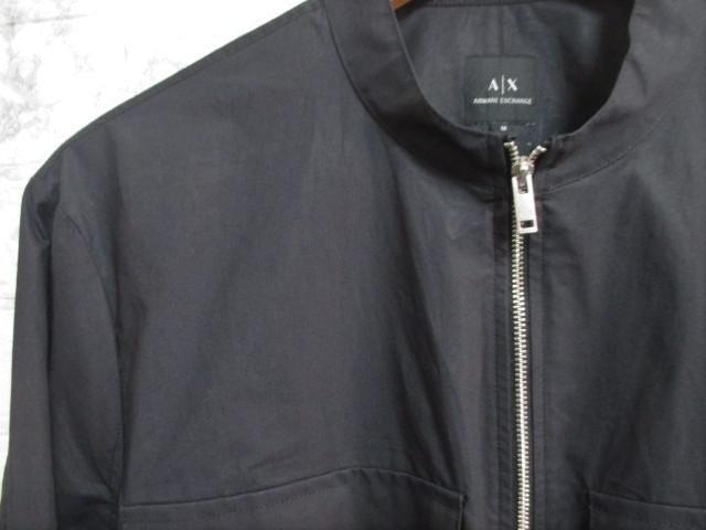☆アルマーニ エクスチェンジ ロゴ プリント ルーズ ジップシャツ シャツ 長袖/メンズ/M < ブランド  ☆アルマーニ エクスチェンジ ロゴ プリント ルーズ ジップシャツ シャツ 長袖/メンズ/M < ブランドの