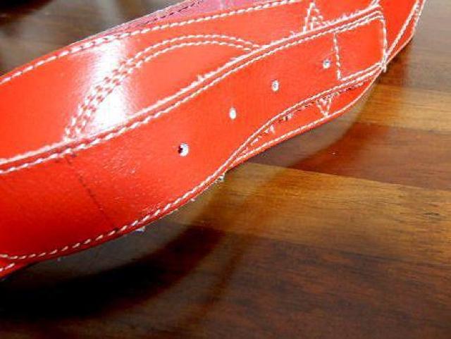 ◆croute de cuir ベルト レザー レッド 赤 メンズ 中古品 < 男性ファッション  ◆croute de cuir ベルト レザー レッド 赤 メンズ 中古品 < 男性ファッションの