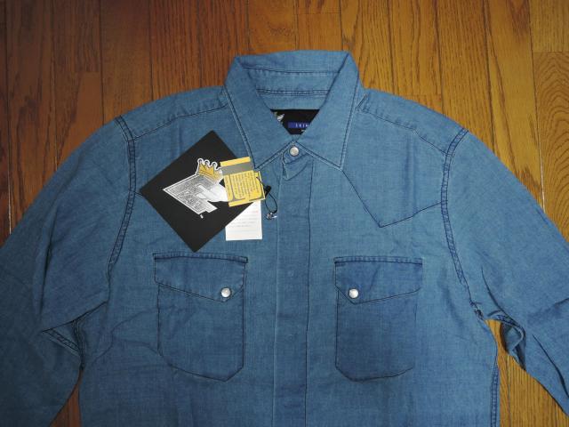 新品 FAT エフエーティー ウエスタン デニムシャツ SKINNY 薄手 長袖  インディゴ RODEO.D < ブランド  新品 FAT エフエーティー ウエスタン デニムシャツ SKINNY 薄手 長袖  インディゴ RODEO.D < ブランドの