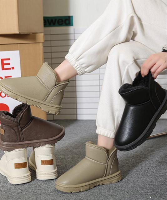 送料無料 新品 ムートンブーツ PUレザー 裏起毛ブーツ < 女性ファッション  送料無料 新品 ムートンブーツ PUレザー 裏起毛ブーツ  < 女性ファッションの