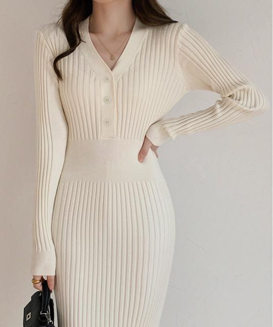 送料無料 新品 タイトニットワンピース ロングワンピース < 女性ファッション  送料無料 新品 タイトニットワンピース ロングワンピース < 女性ファッションの