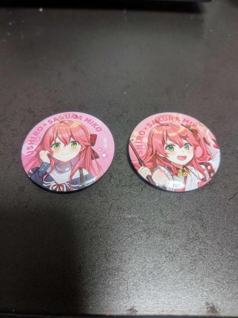 ホロライブ さくらみこ 缶バッジ 2個セット < タレントグッズ ホロライブ さくらみこ 缶バッジ 2個セット < タレントグッズの