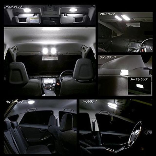 トヨタ 30系 プリウス 純白  LED ルームランプ 8点セット < 自動車/バイク トヨタ 30系 プリウス 純白  LED ルームランプ 8点セット < 自動車/バイク