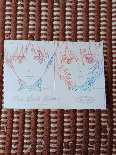 宇多田ヒカル one last kiss ビジュアルステッカー < タレントグッズ  宇多田ヒカル one last kiss ビジュアルステッカー  < タレントグッズの