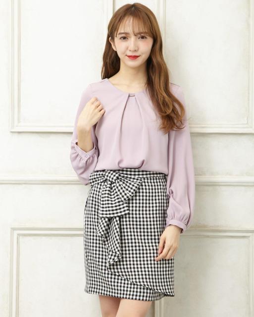 新品☆アラマンダ*サイドラップリボン付きタイトスカート < ブランド 新品☆アラマンダ*サイドラップリボン付きタイトスカート < ブランドの