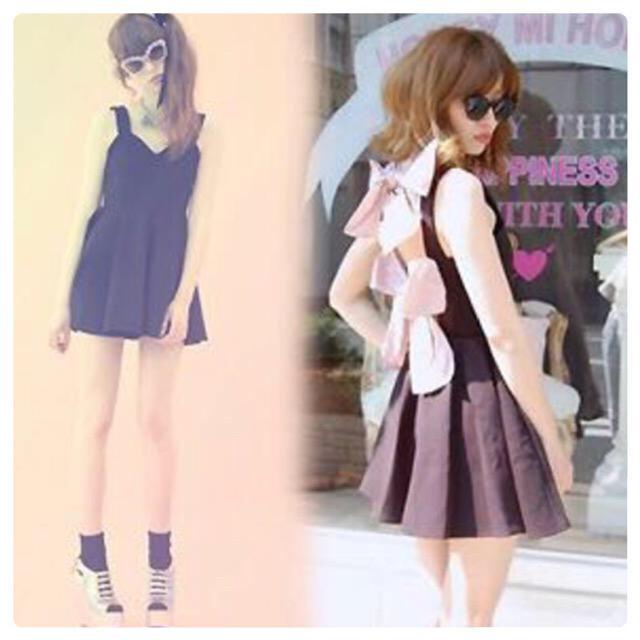 Honey mi HoneyBack ribbon punch one-piece  uh 