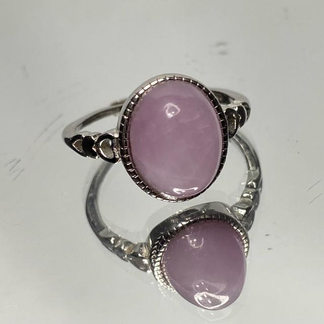 《No.R011》天然石ピンククンツァイト フリーサイズリング < 女性アクセサリー/時計  《No.R011》天然石ピンククンツァイト フリーサイズリング  < 女性アクセサリー/時計の