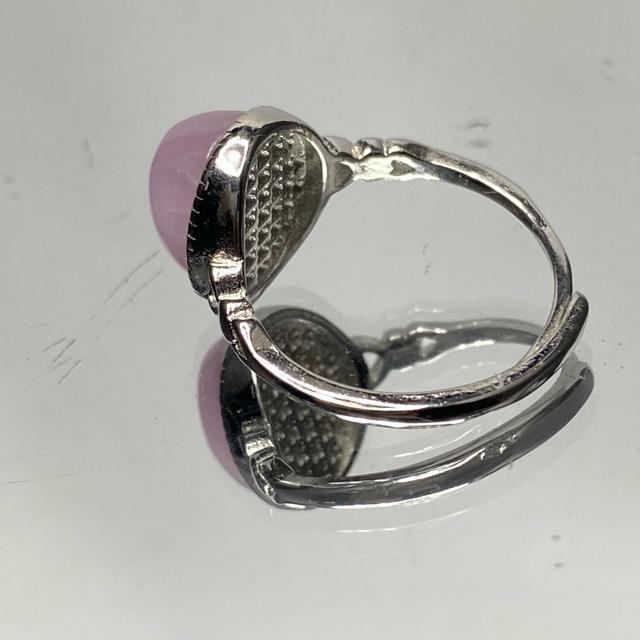 《No.R011》天然石ピンククンツァイト フリーサイズリング < 女性アクセサリー/時計  《No.R011》天然石ピンククンツァイト フリーサイズリング < 女性アクセサリー/時計の