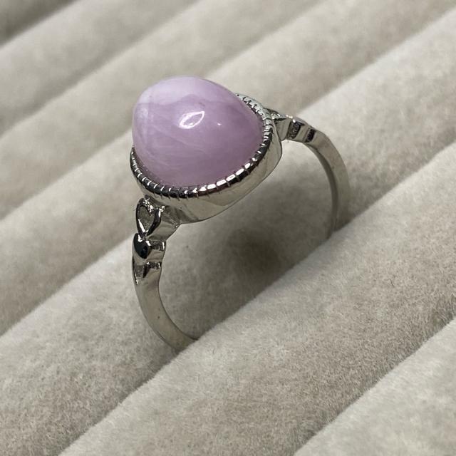 《No.R011》天然石ピンククンツァイト フリーサイズリング < 女性アクセサリー/時計  《No.R011》天然石ピンククンツァイト フリーサイズリング < 女性アクセサリー/時計の