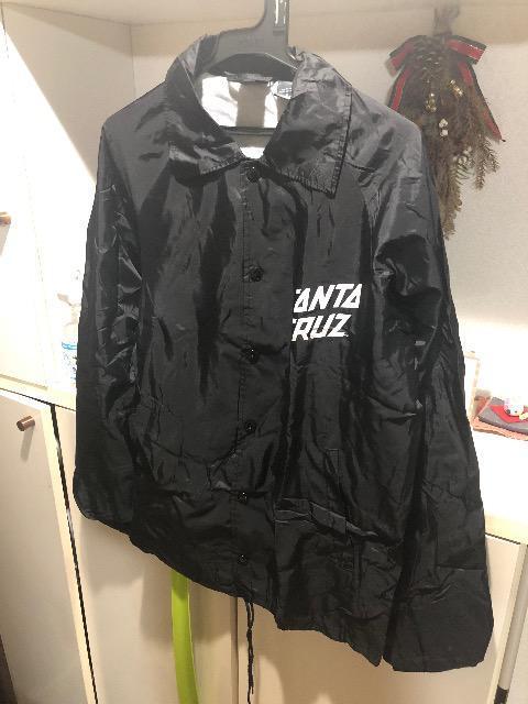 サンタクルーズ ブルゾン SANTA CRUZ コーチジャケット Sサイズ ブラック < ブランド  サンタクルーズ ブルゾン SANTA CRUZ コーチジャケット Sサイズ ブラック  < ブランドの