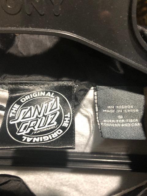 サンタクルーズ ブルゾン SANTA CRUZ コーチジャケット Sサイズ ブラック < ブランド  サンタクルーズ ブルゾン SANTA CRUZ コーチジャケット Sサイズ ブラック < ブランドの