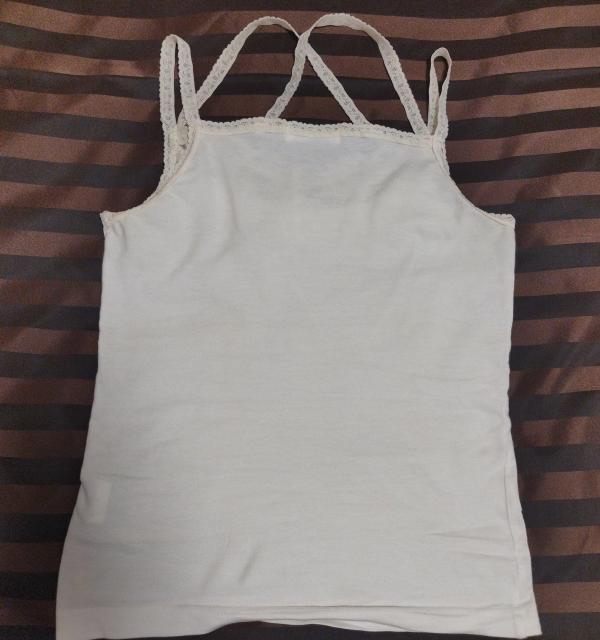 オフホワイト レース 二重バックシャンストラップ キャミソール < 女性ファッション  オフホワイト レース 二重バックシャンストラップ キャミソール < 女性ファッションの