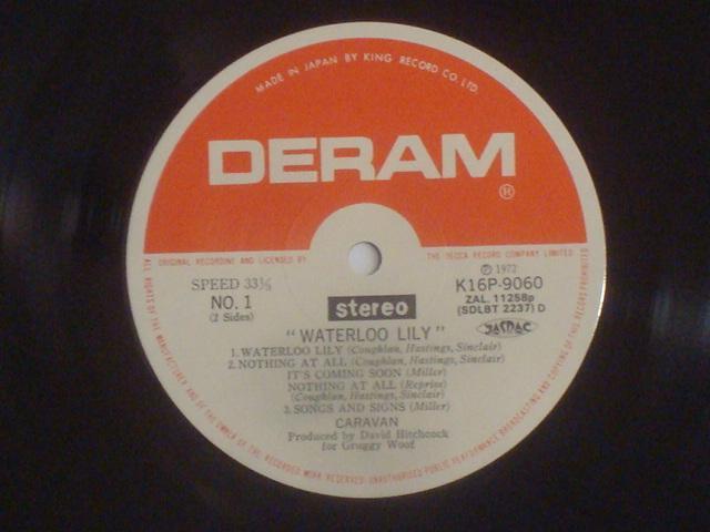 ウォータールー・リリー(WATERLOOLILY) / キャラヴァン(ARAVAN) 帯付LP < CD/DVD/ビデオ  ウォータールー・リリー(WATERLOOLILY) / キャラヴァン(ARAVAN) 帯付LP < CD/DVD/ビデオの