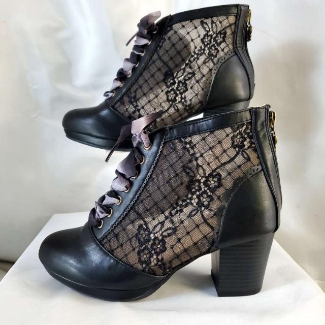 込み★アクシーズファム★リボン!チュールレースアップブーツ★M★ < ブランド 込み★アクシーズファム★リボン!チュールレースアップブーツ★M★ < ブランドの