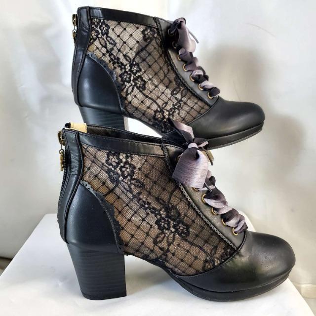 込み★アクシーズファム★リボン!チュールレースアップブーツ★M★ < ブランド 込み★アクシーズファム★リボン!チュールレースアップブーツ★M★ < ブランドの