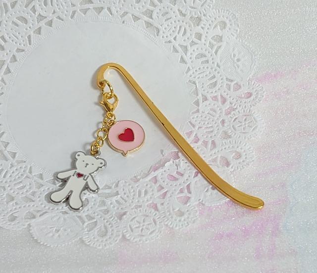 ハンドメイド♪ブックマーカー★アイラブくまちゃんA < インテリア/ライフ ハンドメイド♪ブックマーカー★アイラブくまちゃんA < インテリア/ライフの