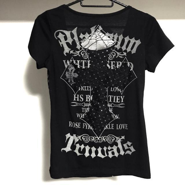 【送料込】Edge line 十字架 蜘蛛の巣 レース Tシャツ Y2K 00s 平成ギャル < ブランド  【送料込】Edge line 十字架 蜘蛛の巣 レース Tシャツ Y2K 00s 平成ギャル < ブランドの