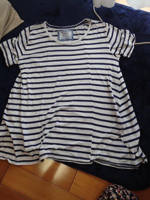 新品☆ネイビーボーダーカットソー フリーサイズ 着丈長め < 女性ファッション 新品☆ネイビーボーダーカットソー フリーサイズ 着丈長め < 女性ファッションの