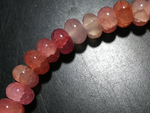 天然石★龍紋瑪瑙(ピンク) 8mm ブレス < 女性アクセサリー/時計 天然石★龍紋瑪瑙(ピンク) 8mm ブレス < 女性アクセサリー/時計の