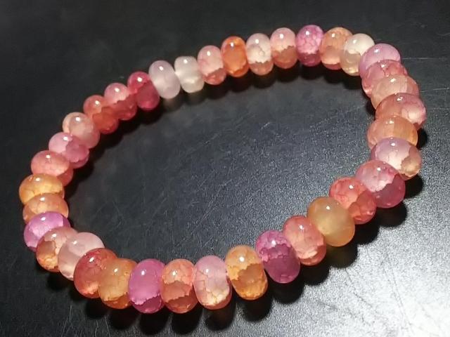 天然石★龍紋瑪瑙(ピンク) 8mm ブレス < 女性アクセサリー/時計 天然石★龍紋瑪瑙(ピンク) 8mm ブレス < 女性アクセサリー/時計の