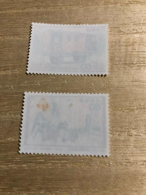 「さようなら鉄道郵便記念」1987年 2種類 60円×2枚 < ホビー 「さようなら鉄道郵便記念」1987年 2種類 60円×2枚 < ホビーの