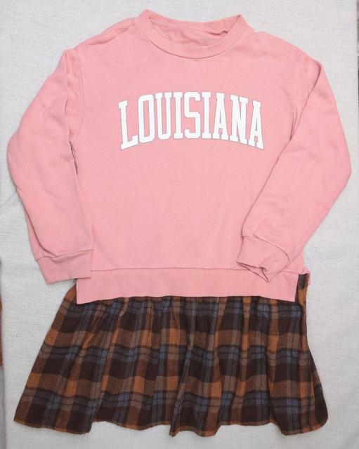 美品★130サイズ★ワンピース★膝丈スカート★かわいい★子供用秋冬物★スッポリ簡単★女の子★フレアスカート★送料無料 < キッズ/ベビー 美品★130サイズ★ワンピース★膝丈スカート★かわいい★子供用秋冬物★スッポリ簡単★女の子★フレアスカート★送料無料 < キッズ/ベビーの